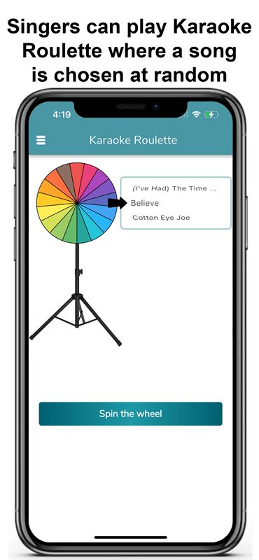 Karaoke Roulette random song picker
