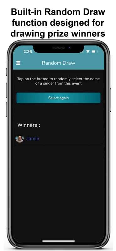 Random draw tool for picking prize winners